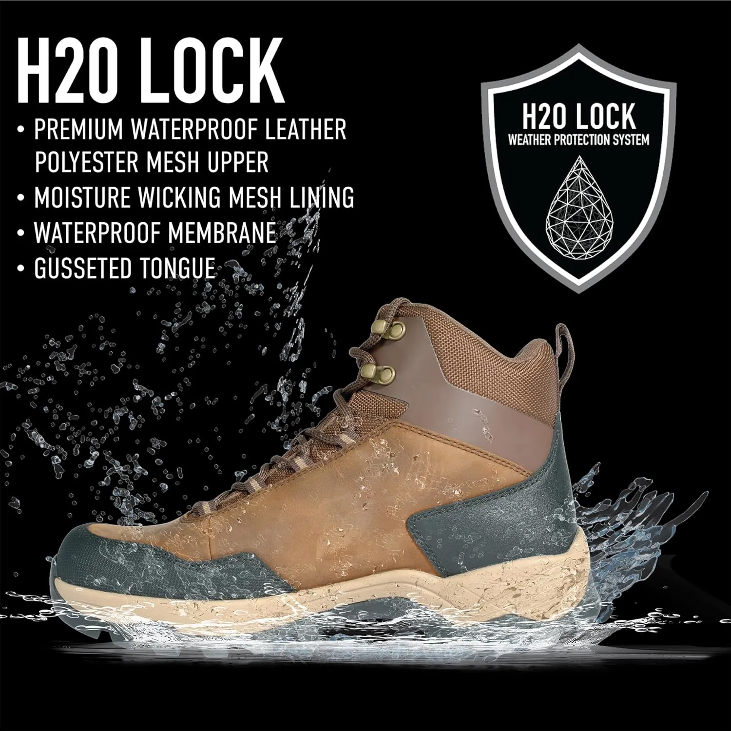 Rothco Scout All Terrain Hybrid Tactical Boots – 6 Inch – Waterproof Lightweight Everyday Hiking Footwear