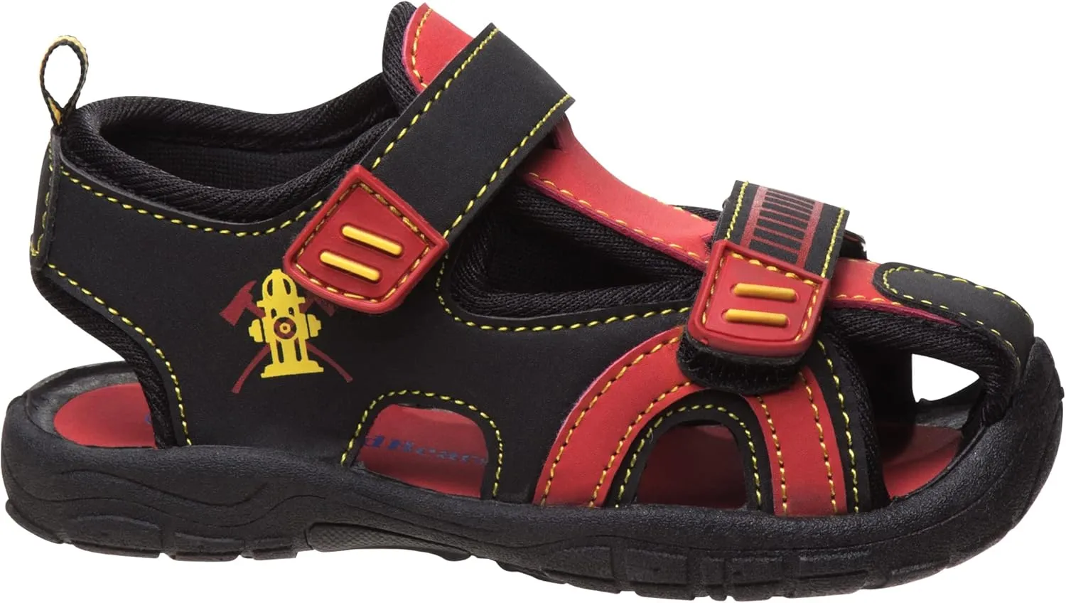 Rugged Bear Kids Boys closed-toe Outdoor Sport Water Sandals - beach pool slide adjustable strap shoes athletic summer (Toddler)