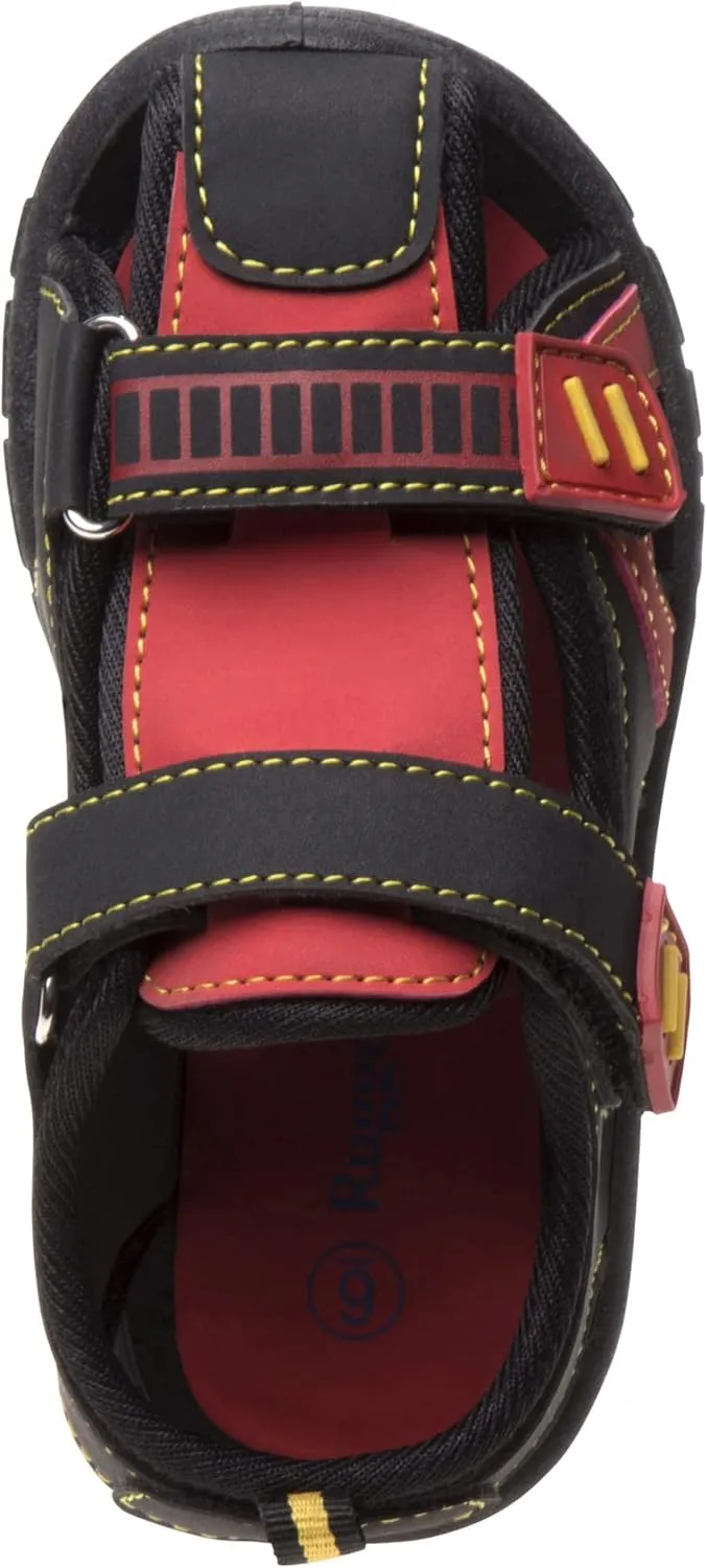 Rugged Bear Kids Boys closed-toe Outdoor Sport Water Sandals - beach pool slide adjustable strap shoes athletic summer (Toddler)
