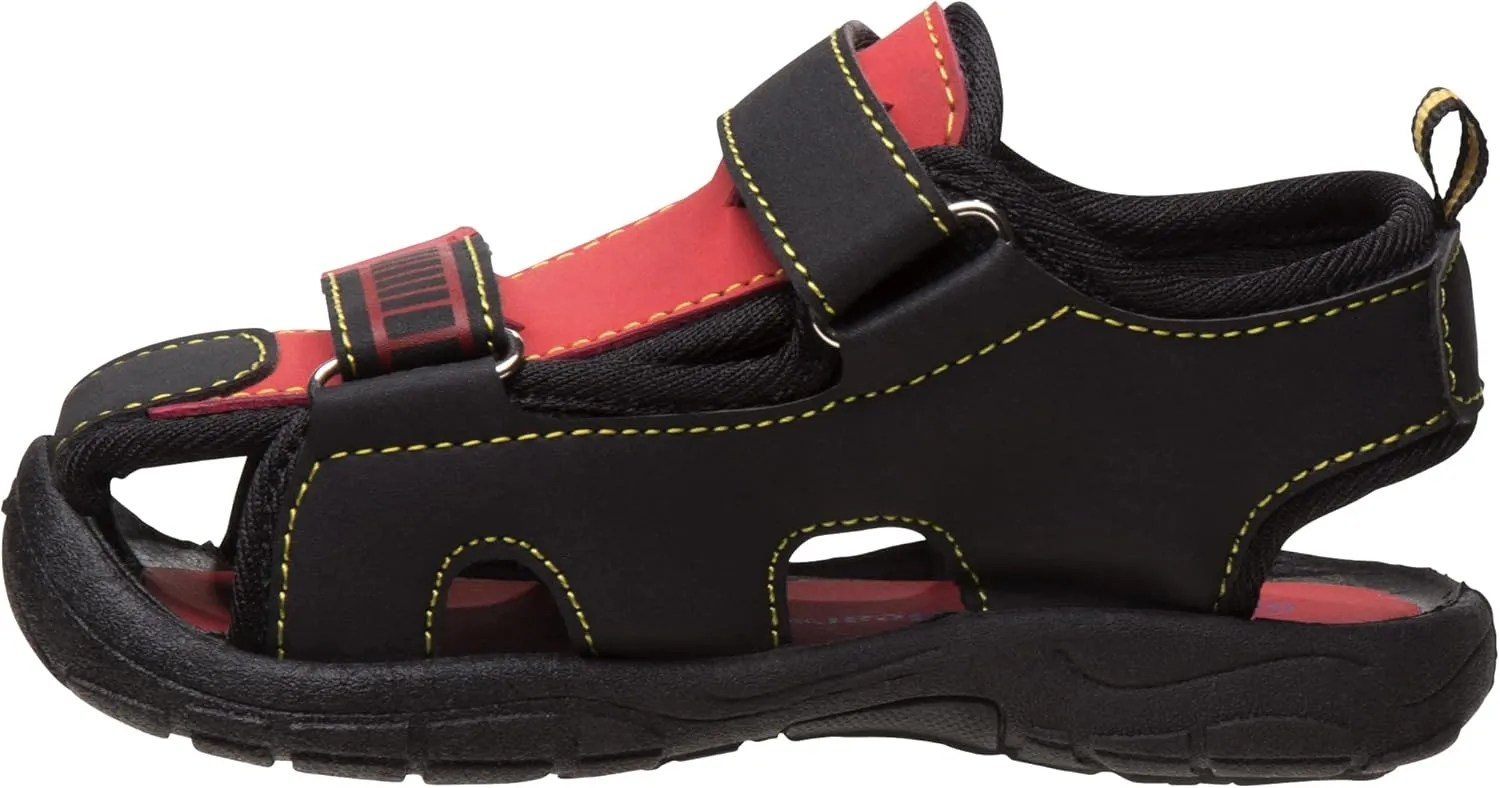 Rugged Bear Kids Boys closed-toe Outdoor Sport Water Sandals - beach pool slide adjustable strap shoes athletic summer (Toddler)