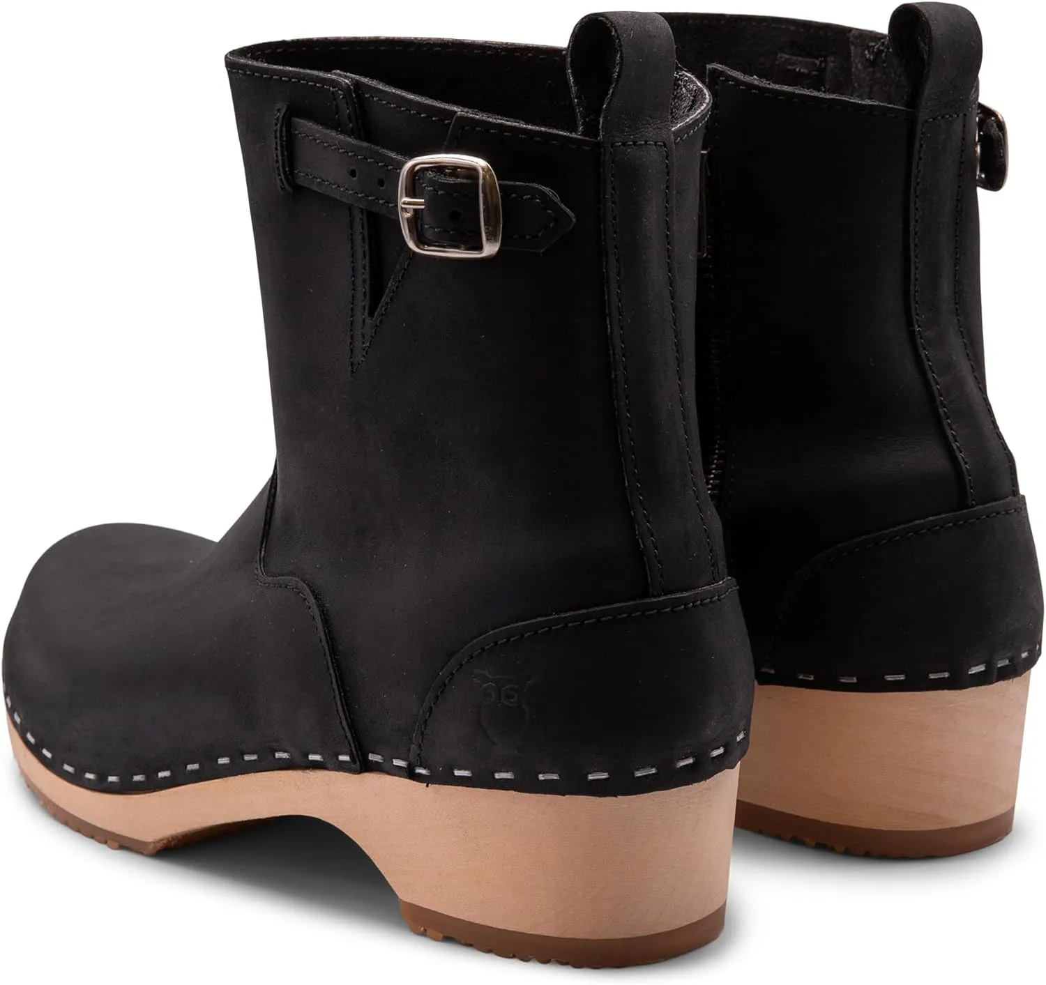 Sandgrens Handmade Swedish Wood Clogs for Women, Low Heel Boots | New York Low