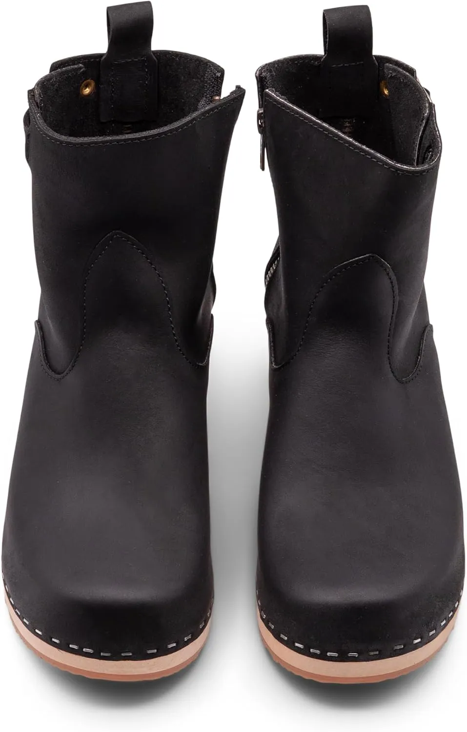 Sandgrens Handmade Swedish Wood Clogs for Women, Low Heel Boots | New York Low