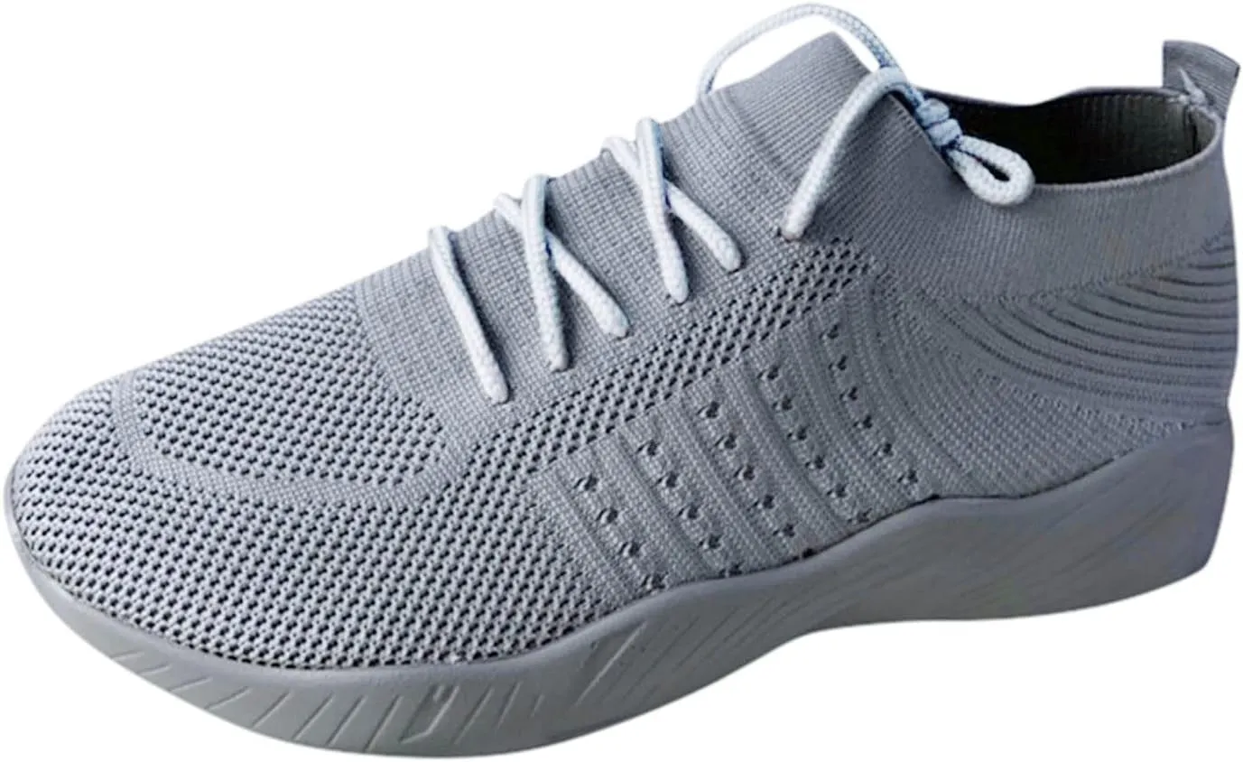 SBGMoSJ Trendy High Top Sneakers for Women 2023 Winter Walking Shoes for Women Non Slip Black Sneakers for Women Dressy Platform Sneakers for Women Cute Black Shoes for Women