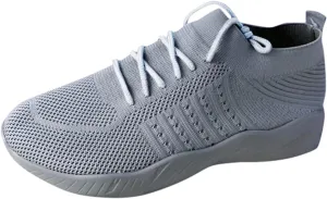 SBGMoSJ Trendy High Top Sneakers for Women 2023 Winter Walking Shoes for Women Non Slip Black Sneakers for Women Dressy Platform Sneakers for Women Cute Black Shoes for Women