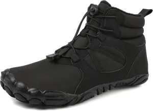 SECHRITE Mens Womens Barefoot Minimalist Shoes Winter Boots Zero Drop Sole Trail Running Sneakers Wide Toe Box