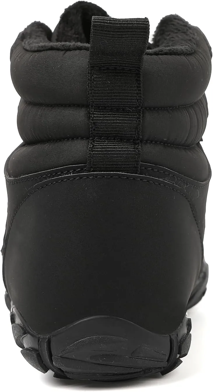 SECHRITE Mens Womens Barefoot Minimalist Shoes Winter Boots Zero Drop Sole Trail Running Sneakers Wide Toe Box