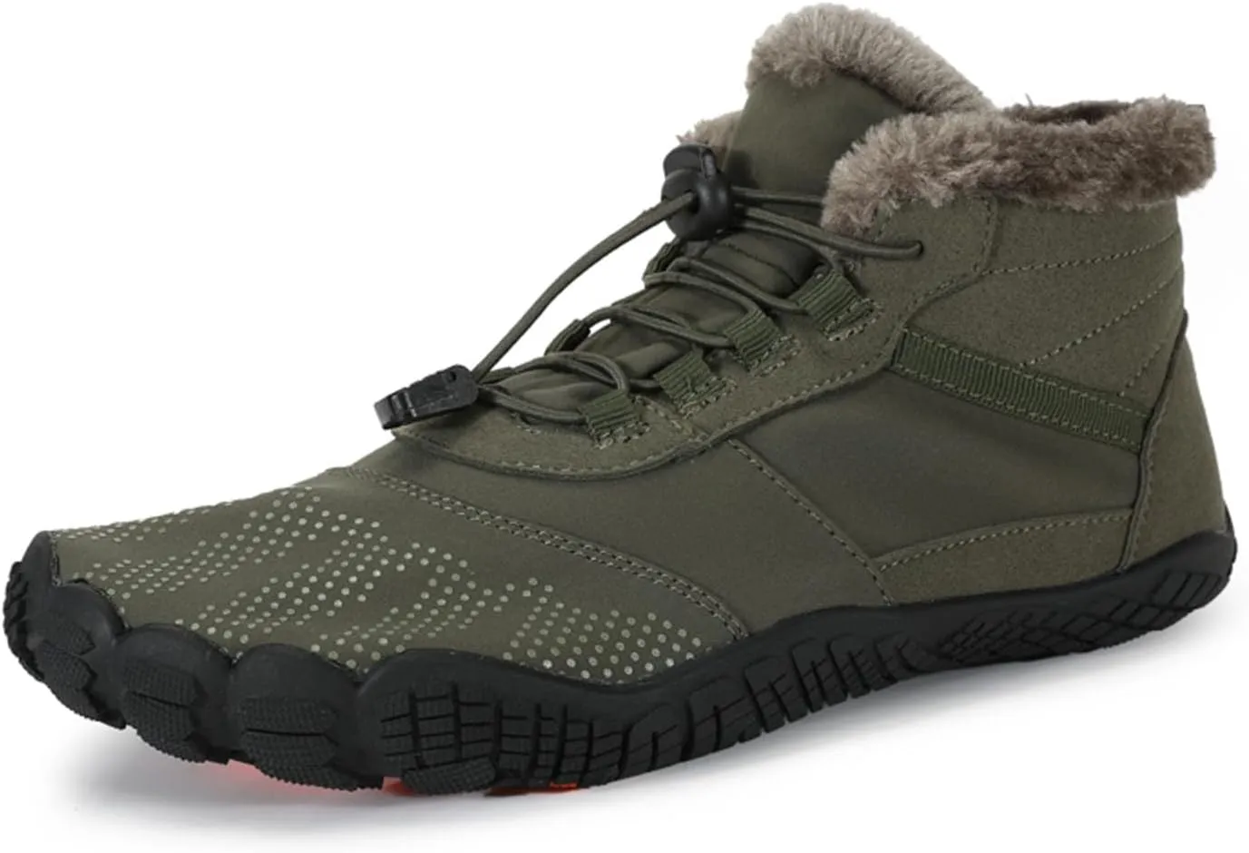 SECHRITE Mens Womens Barefoot Minimalist Shoes Winter Boots Zero Drop Sole Trail Running Sneakers Wide Toe Box