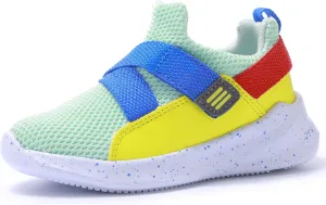 SKYWHEEL Toddler Boys Girls Tennis Shoes Kids Slip On Barefoot Shoes Wide Casual Walking Running Sneakers for Little Kids