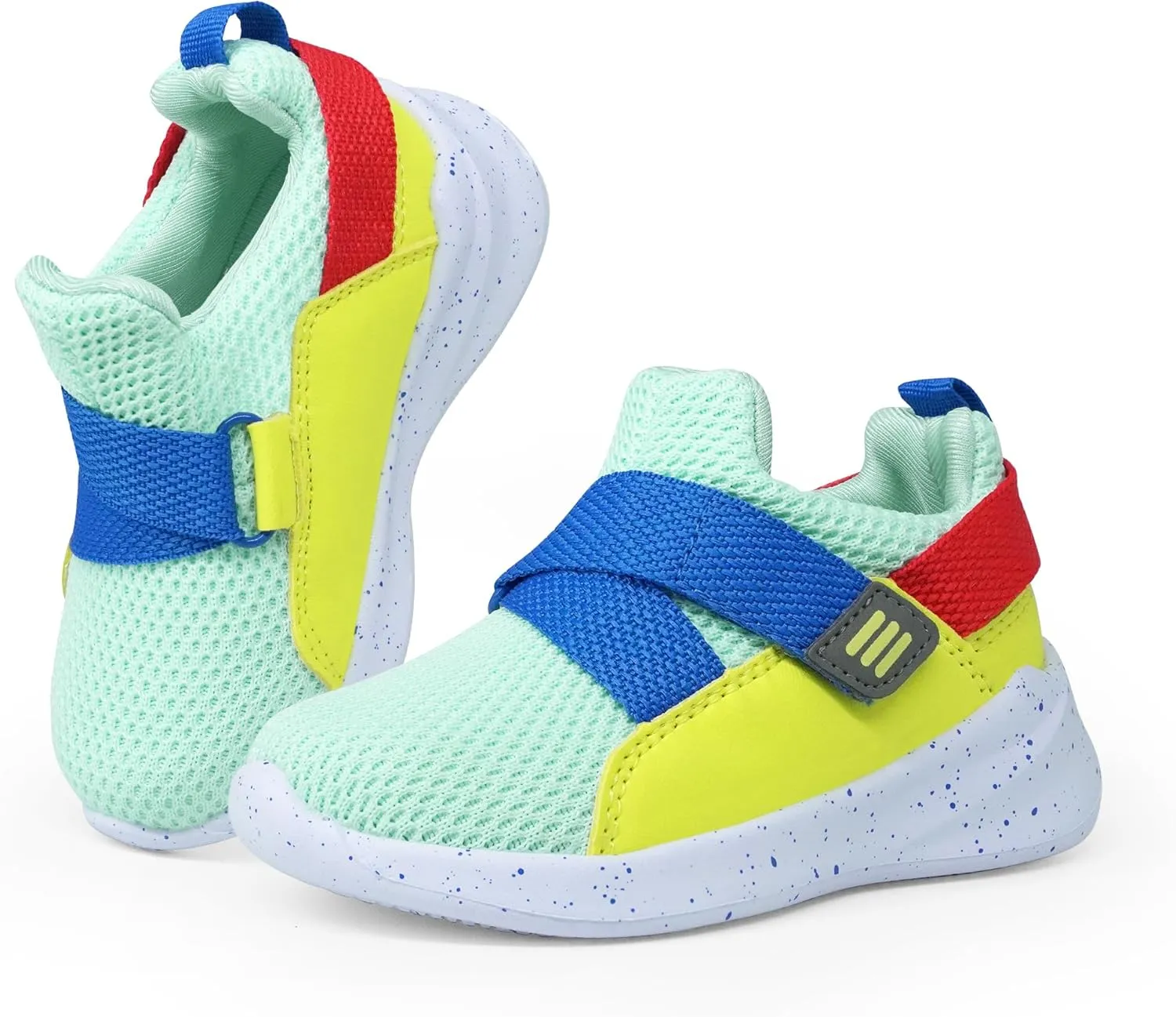SKYWHEEL Toddler Boys Girls Tennis Shoes Kids Slip On Barefoot Shoes Wide Casual Walking Running Sneakers for Little Kids