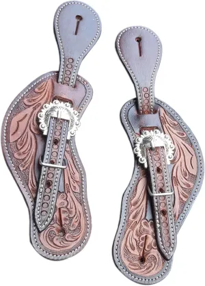 Spur Straps Men & Women for Horse Riding, Barrel Racing,Show,and Rodeo (Brown)