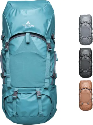 Teton 65L Signal backpack, durable and ready for hiking, camping or backpacking. Perfect lightweight travel bag with more room than you think, Alpine