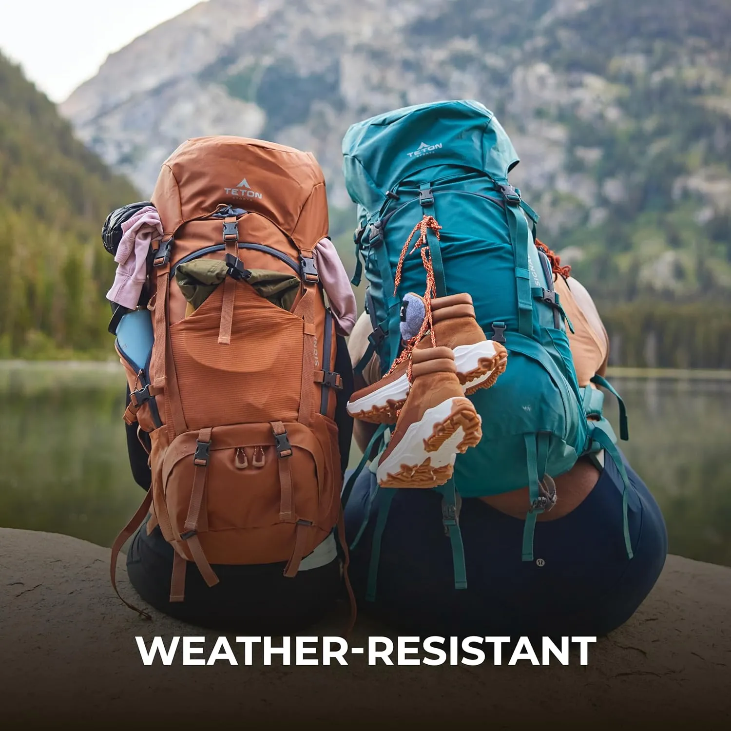 Teton 65L Signal backpack, durable and ready for hiking, camping or backpacking. Perfect lightweight travel bag with more room than you think, Alpine