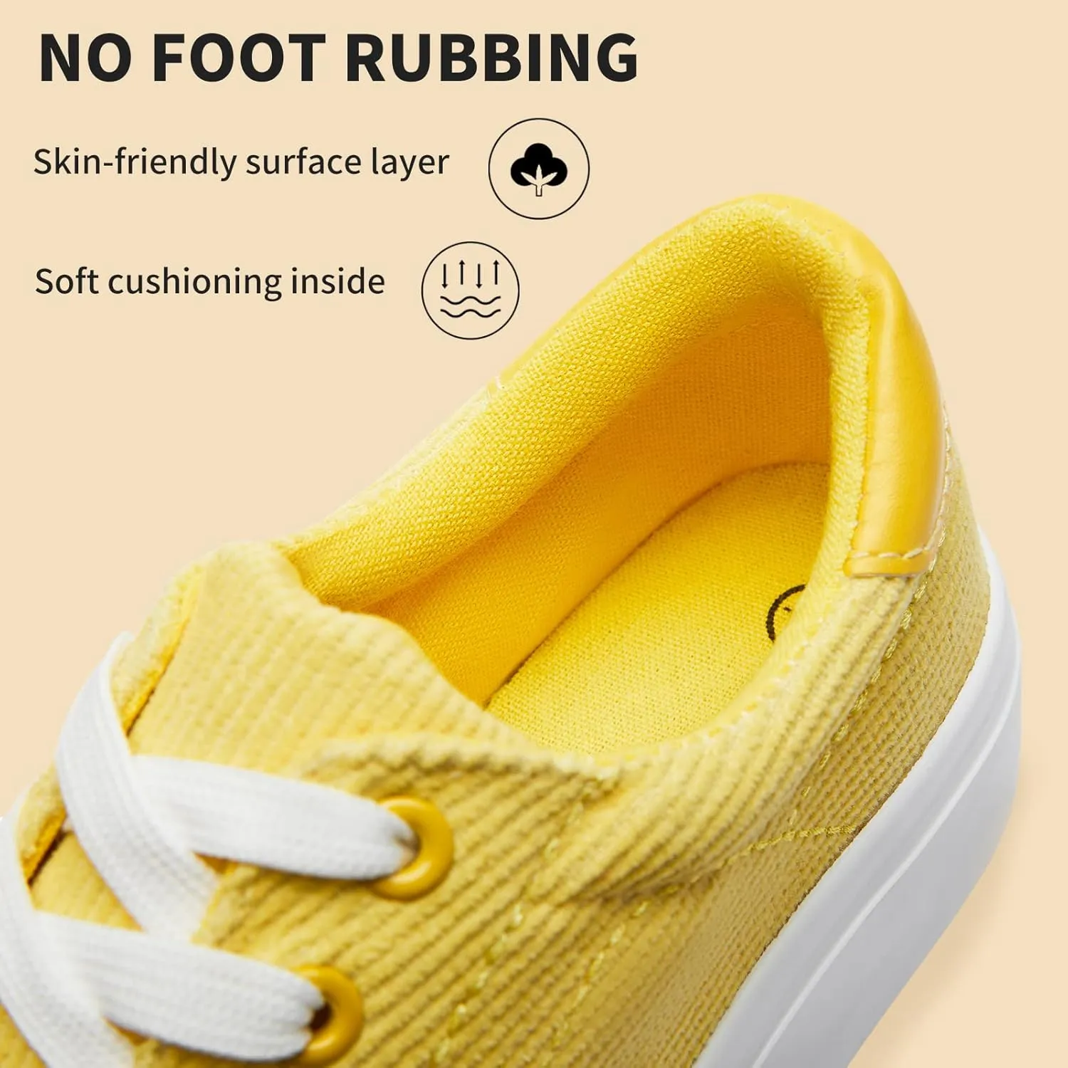 THATXUAOV Womens Platform Sneakers White Tennis Shoes Casual Low Top Fashion Sneakers