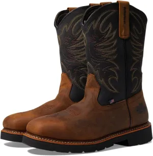 Thorogood Men's American Heritage 11" Square Toe Wellington Waterproof Leather Work Boots