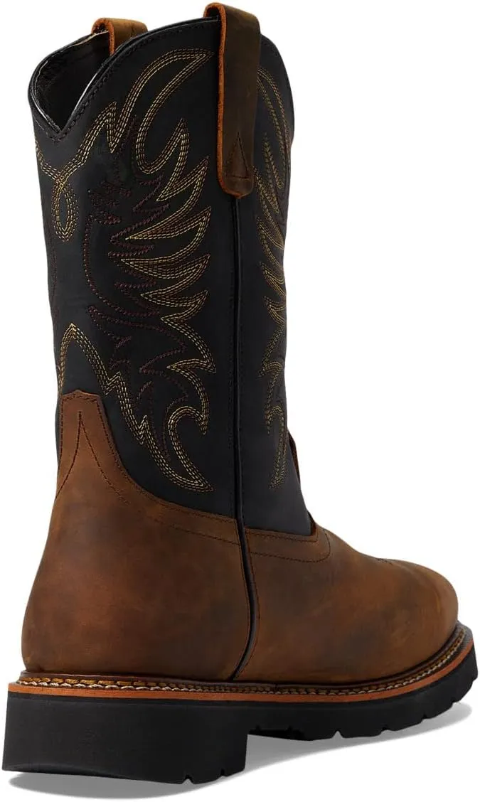 Thorogood Men's American Heritage 11" Square Toe Wellington Waterproof Leather Work Boots