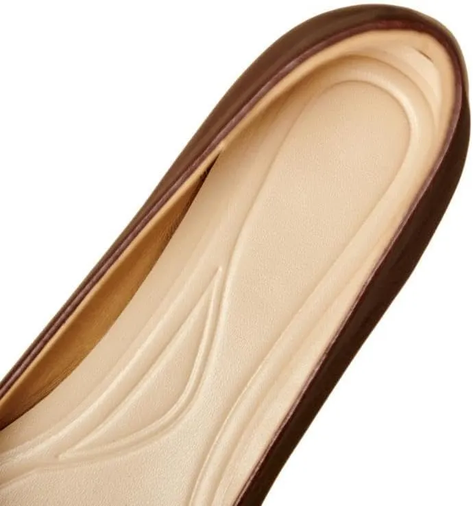 TinaCus Women's Genuine Leather Handmade Weave Pointed Toe Office Loafers Flats Shoes