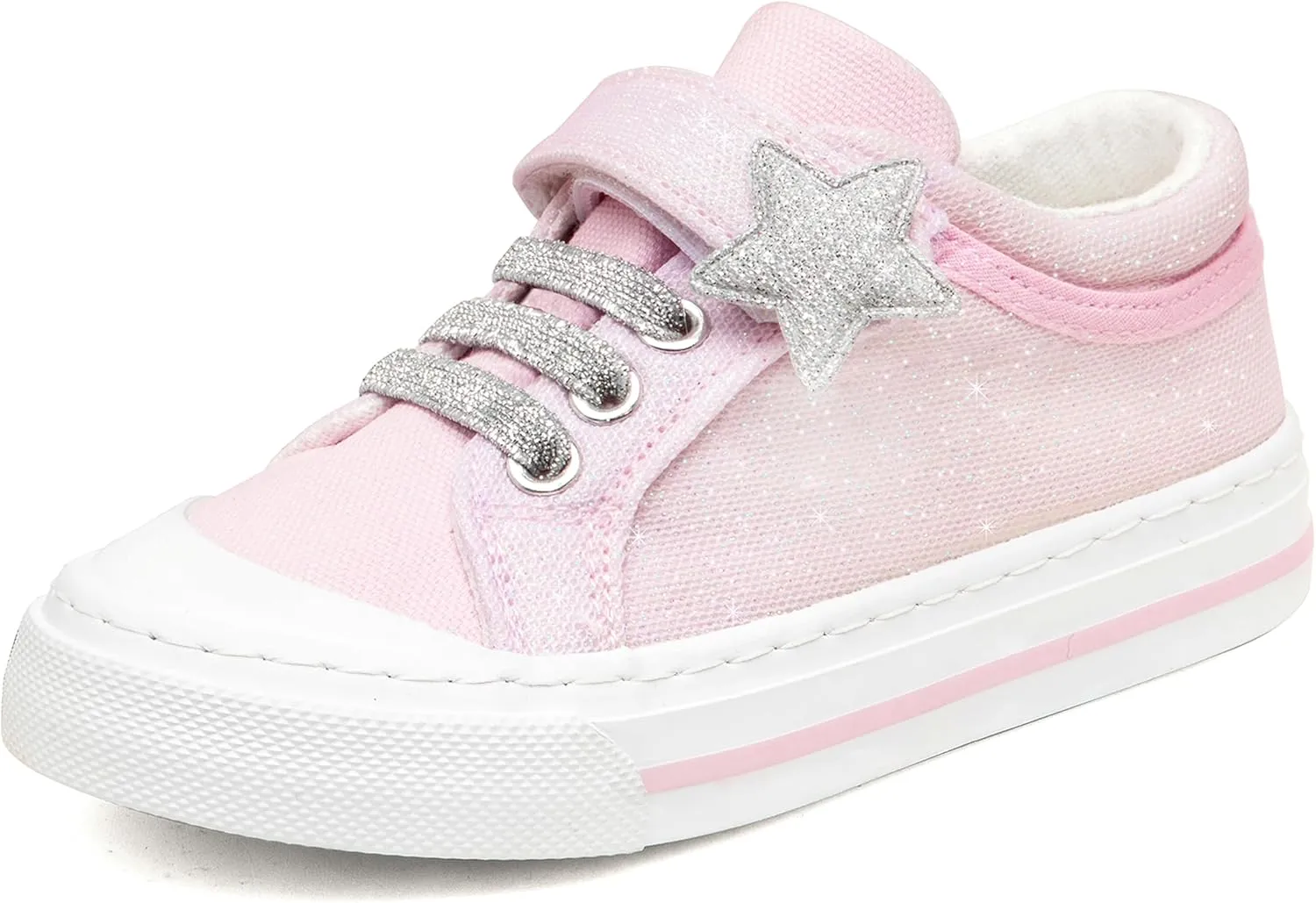 Toandon Kids Adorable Fashion High Top Casual Canvas Sneakers