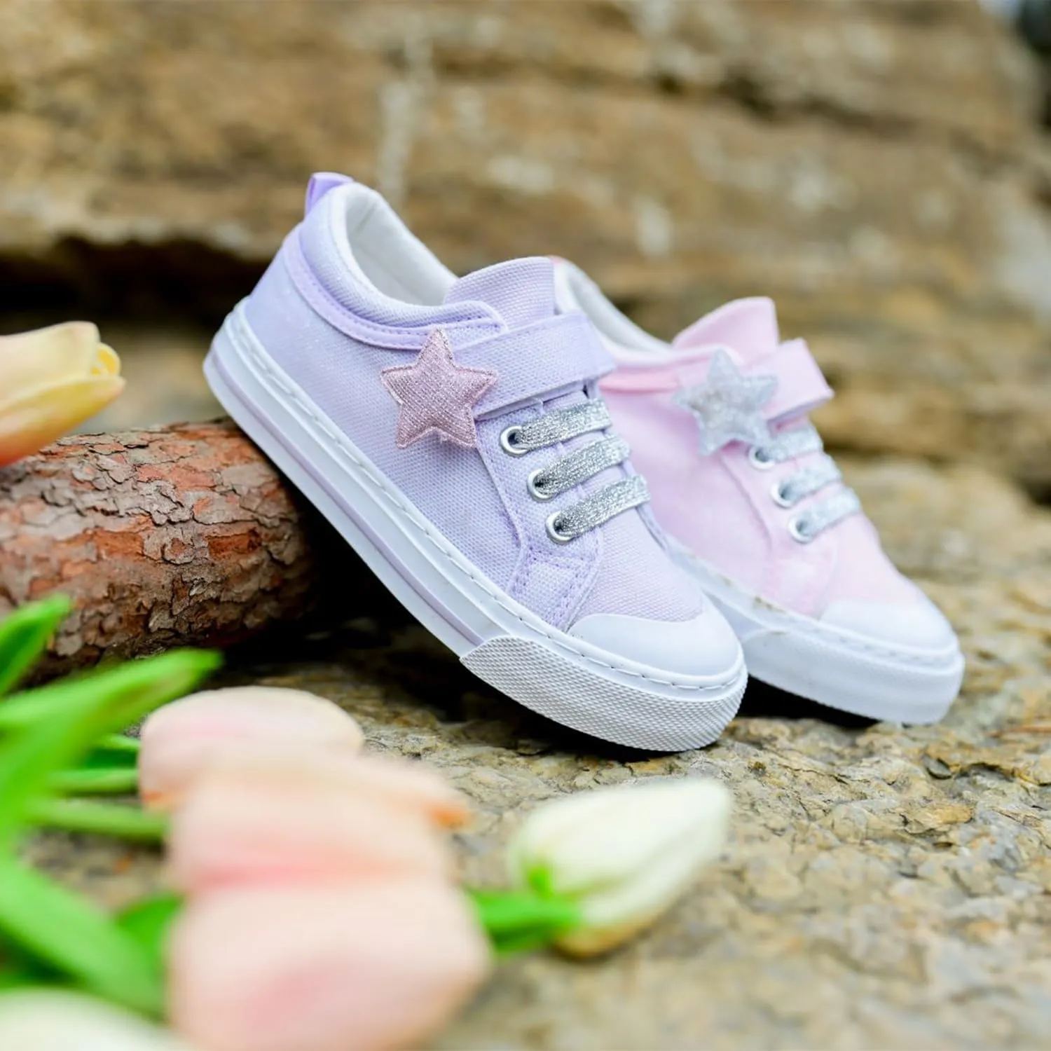 Toandon Kids Adorable Fashion High Top Casual Canvas Sneakers