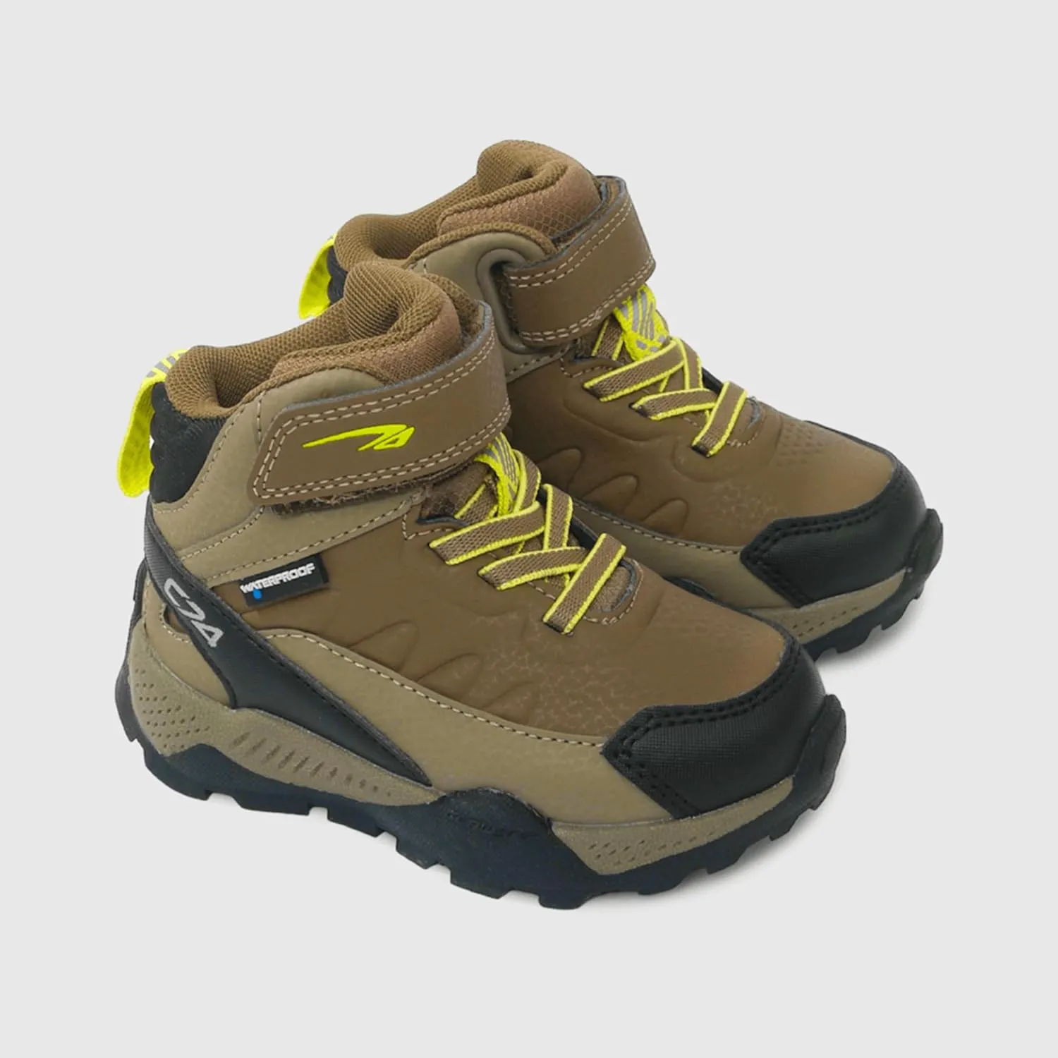 Toddler and Kids Hiking Boots - Waterproof, Slip-Resistant, Durable Outdoor Boots for Adventures and Play - Comfortable Multi-Terrain Shoes