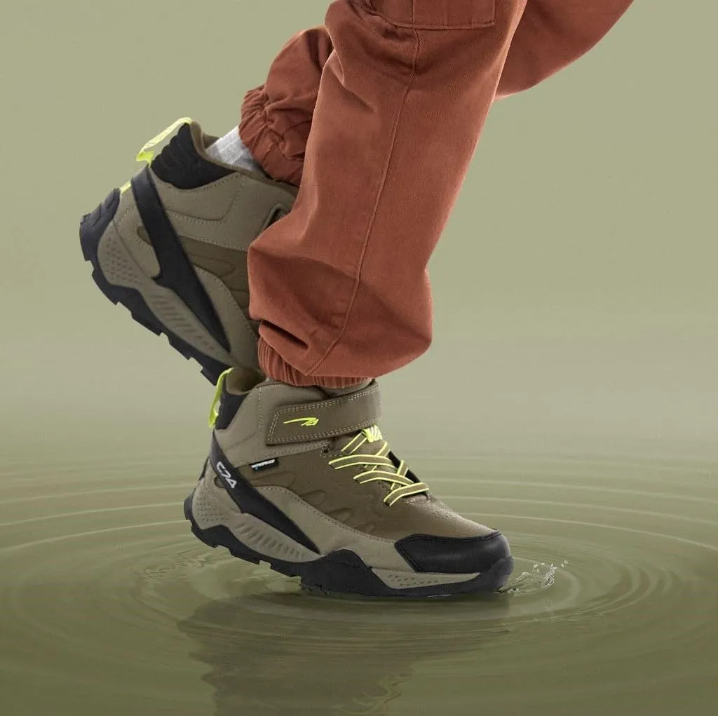 Toddler and Kids Hiking Boots - Waterproof, Slip-Resistant, Durable Outdoor Boots for Adventures and Play - Comfortable Multi-Terrain Shoes