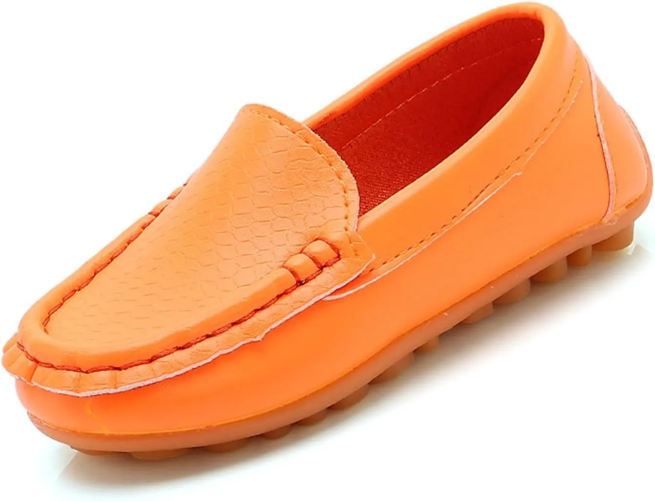 Toddler Little Kid Boys Girls Comfort Slip On Loafers Dress Flat Shoes 𝐖aterproof Leather Cool Sport Casual Dress Shoes