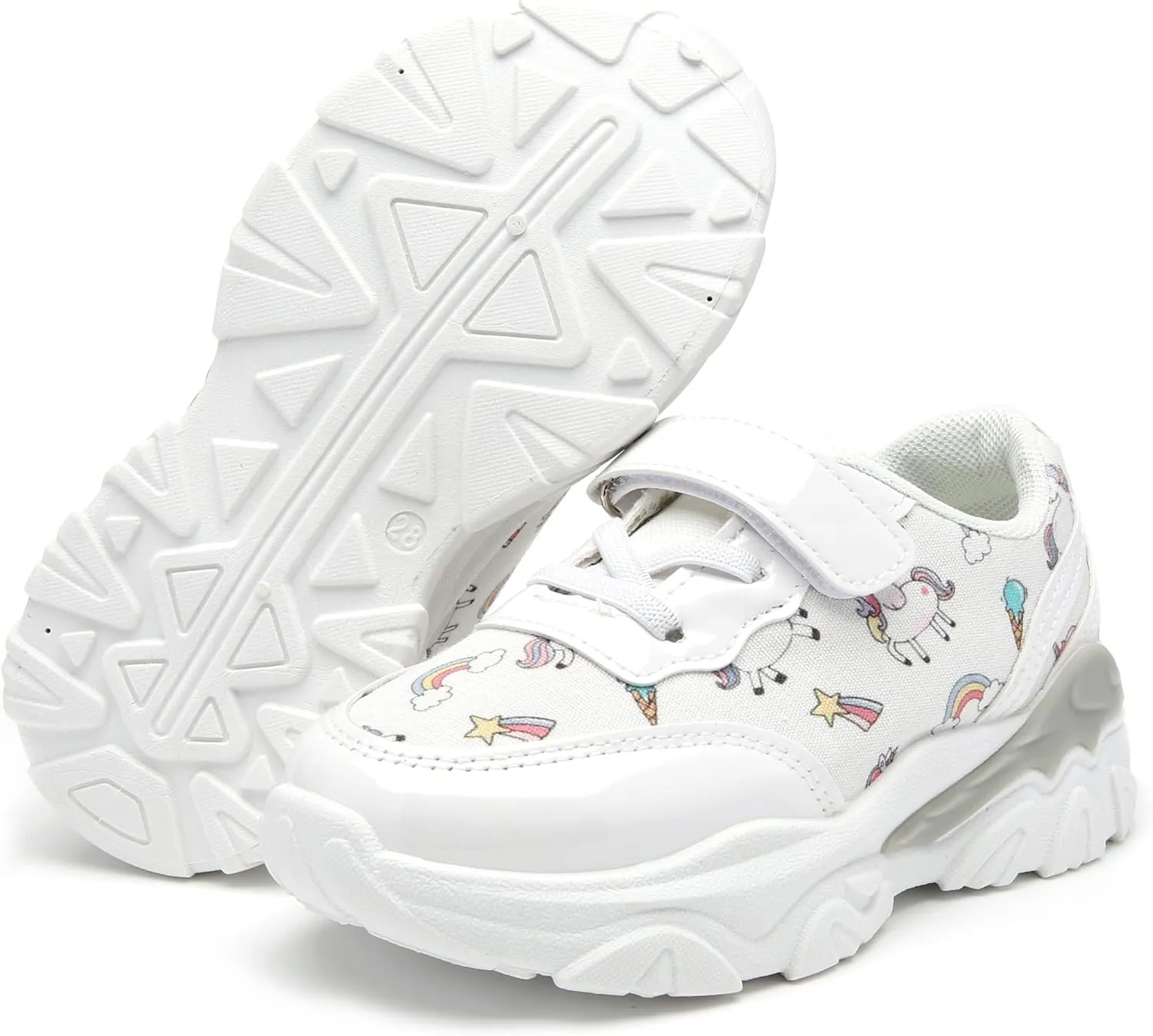 Toddler Little/Big Kids Sneakers for Boys Girls Soft Comfy Walking Shoes Indoor/Outdoor Sports Running Tennis Shoes Children's Non-Lace-Up Sneaker