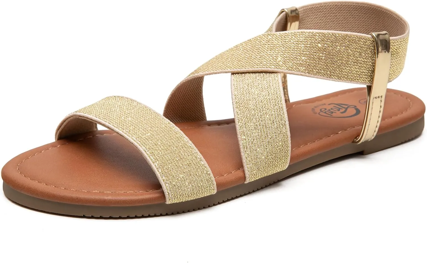 Trary Sandals Women, Womens Sandals, Flat Sandals for Women Dressy Summer, Women's Sandals, Elastic Sandals for Women, Cute Sandals, Open Toe Dress Sandals,Wide Sandles Womans, Sandalias Para Mujer