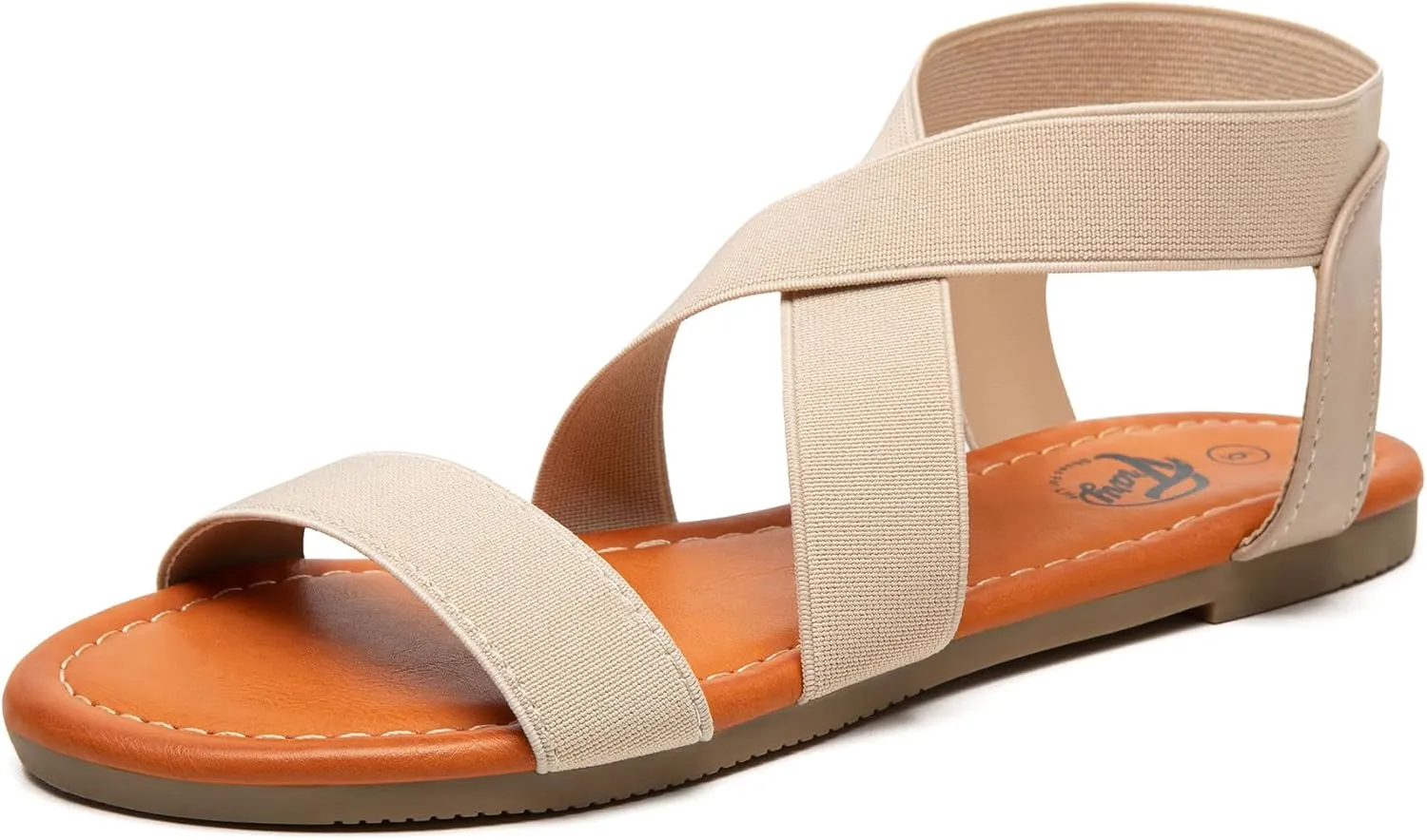 Trary Sandals Women, Womens Sandals, Flat Sandals for Women Dressy Summer, Women's Sandals, Elastic Sandals for Women, Cute Sandals, Open Toe Dress Sandals,Wide Sandles Womans, Sandalias Para Mujer
