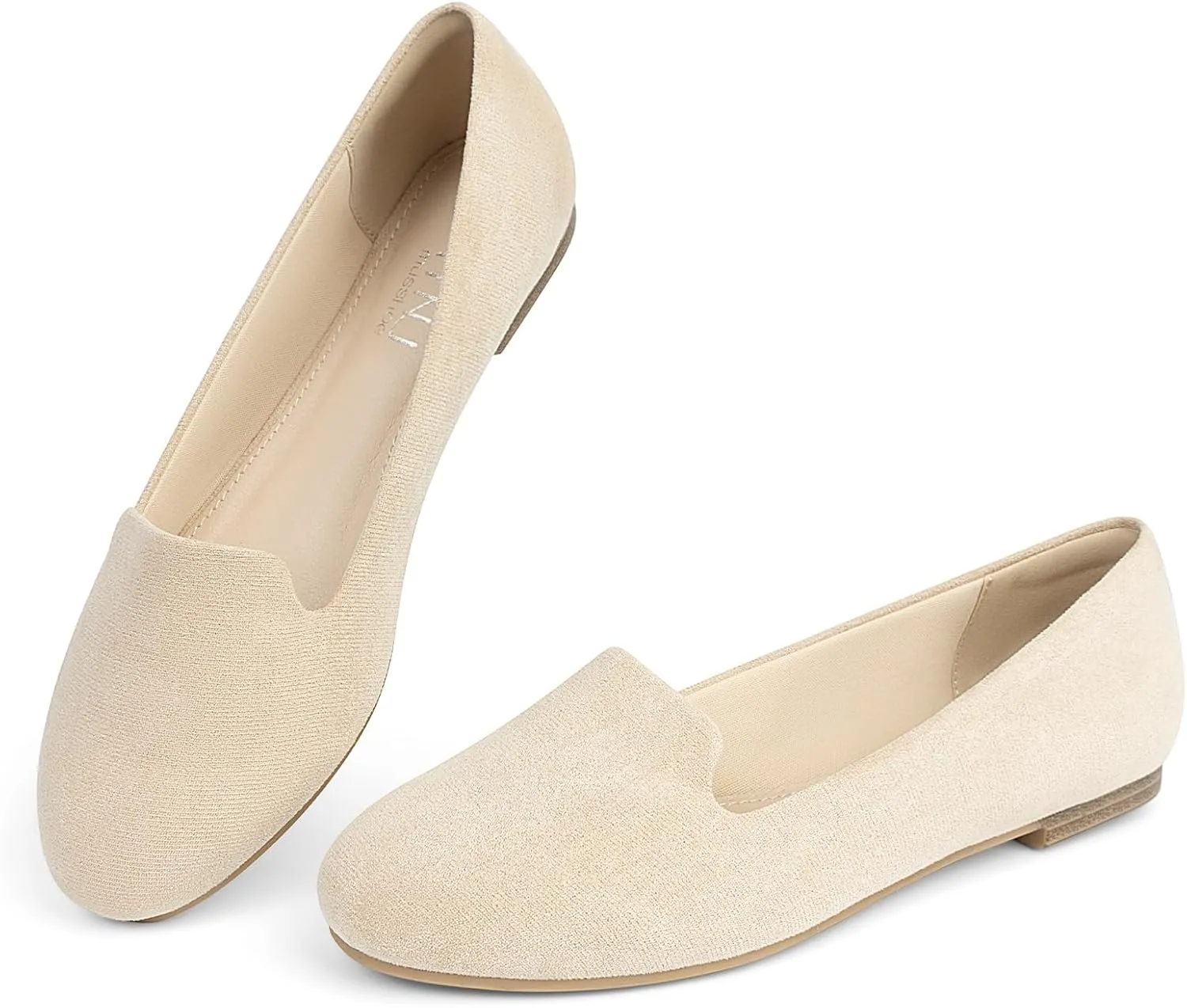 USSHOE Flats Shoes for Women Slip on Round Toe Comfortable Women's Flats Ballet Flats Shoes Loafers
