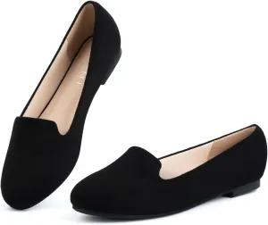USSHOE Flats Shoes for Women Slip on Round Toe Comfortable Women's Flats Ballet Flats Shoes Loafers
