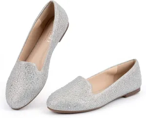 USSHOE Flats Shoes for Women Slip on Round Toe Comfortable Women's Flats Ballet Flats Shoes Loafers