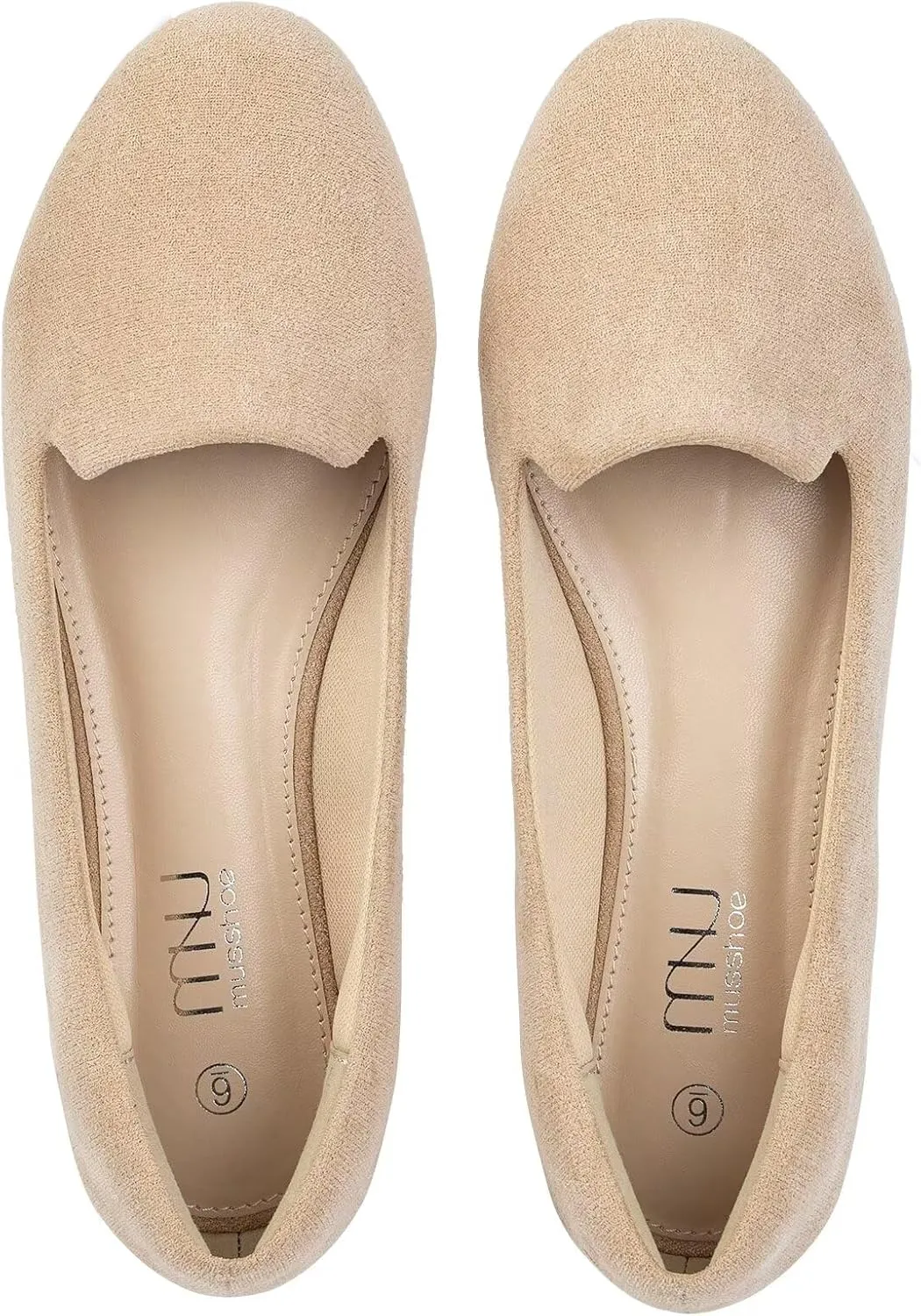USSHOE Flats Shoes for Women Slip on Round Toe Comfortable Women's Flats Ballet Flats Shoes Loafers