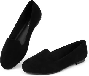USSHOE Flats Shoes for Women Slip on Round Toe Comfortable Women's Flats Ballet Flats Shoes Loafers