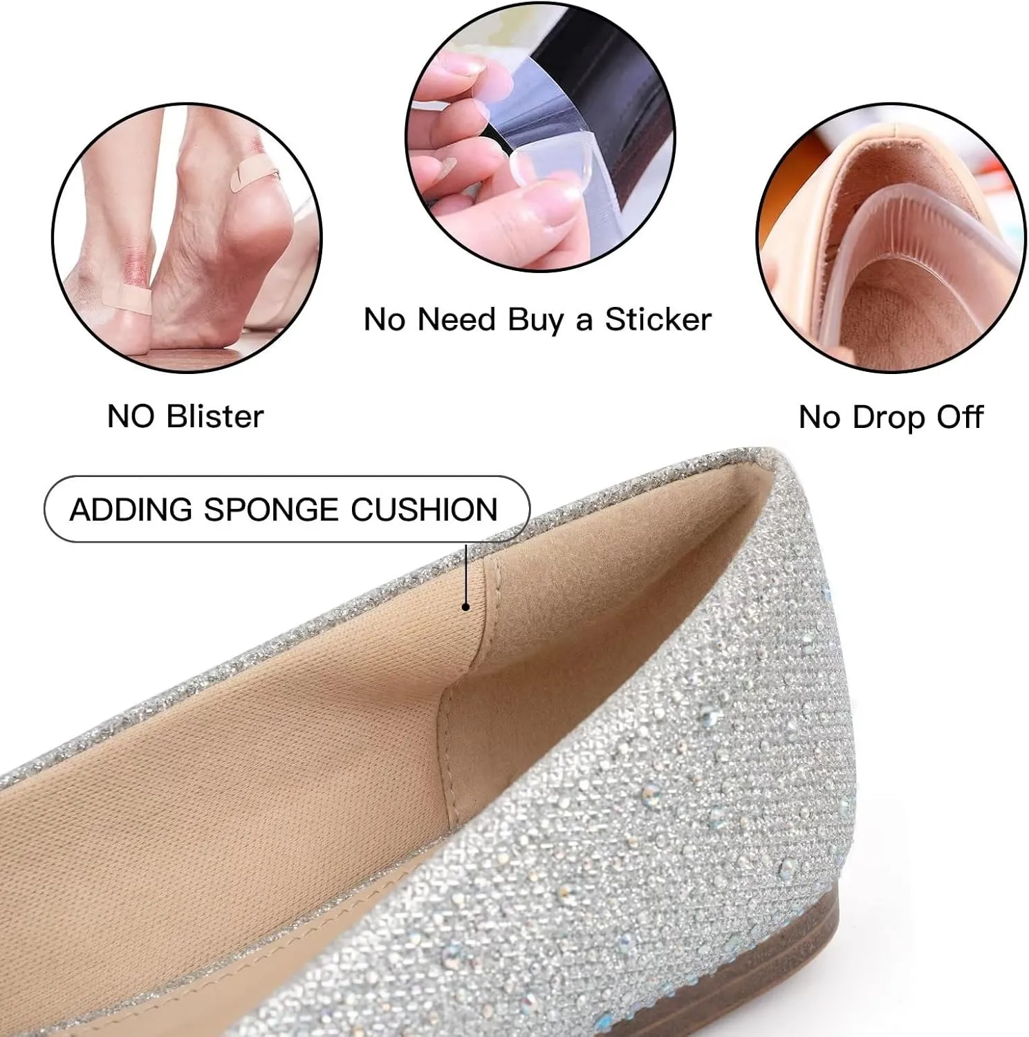 USSHOE Flats Shoes for Women Slip on Round Toe Comfortable Women's Flats Ballet Flats Shoes Loafers