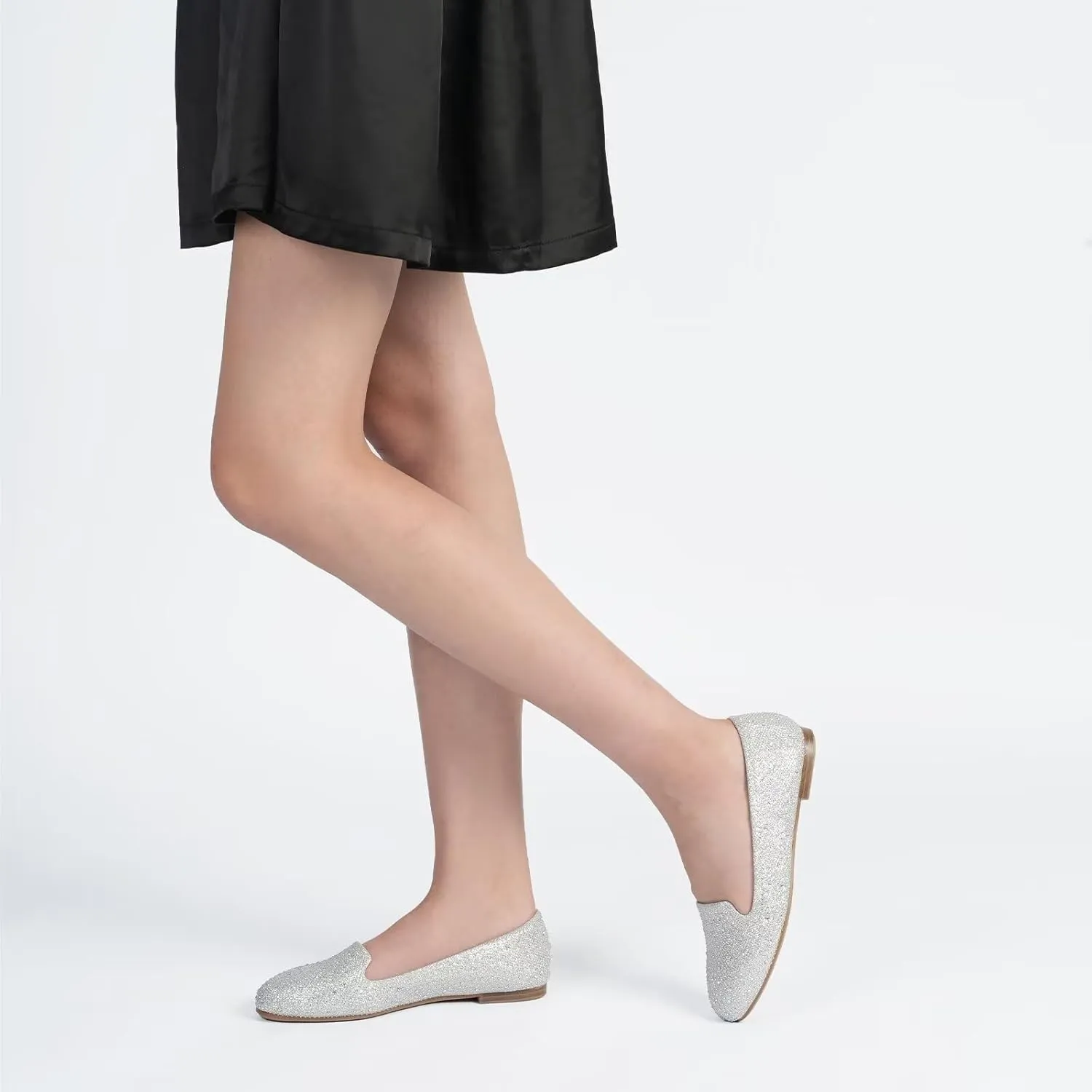 USSHOE Flats Shoes for Women Slip on Round Toe Comfortable Women's Flats Ballet Flats Shoes Loafers