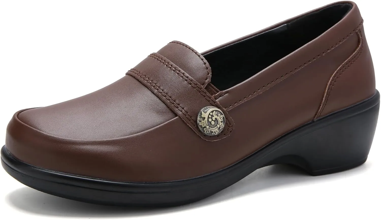 UZB Orthopedic Loafers for Women Dress Shoes Low Heel Slip On Shoes Business Casual Work Office Dressy Shoes
