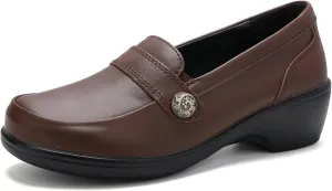 UZB Orthopedic Loafers for Women Dress Shoes Low Heel Slip On Shoes Business Casual Work Office Dressy Shoes