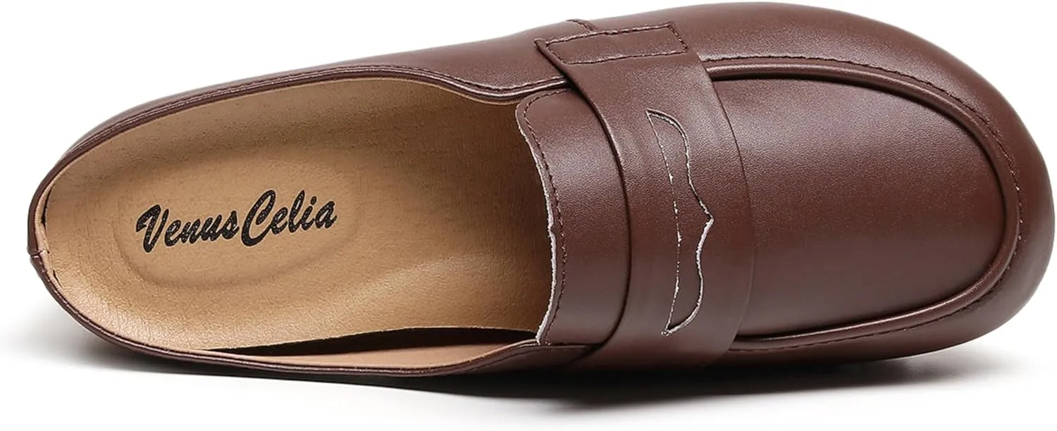 VenusCelia Women's Bullet Comfort Walking Mules
