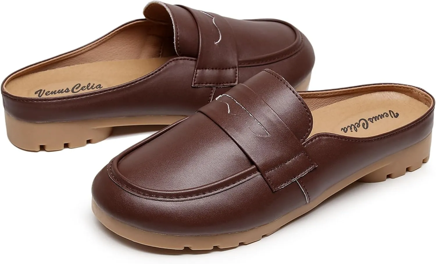 VenusCelia Women's Bullet Comfort Walking Mules