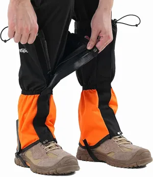 Waterproof Leg Gaiters for Men Women, Adjustable Snow Boot Gators for Hiking, Skiing, Hunting, Outdoor Adventures