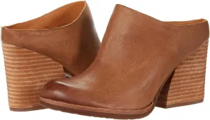 Women High Chunky Stacked Heel Mules Round Closed Toe Heeled Sandals Slip On 3 Inch Block Heels Suede Backless Booties Burnished Dressy Vintage Party Office Ladies Slide Slippers 4-11 M US