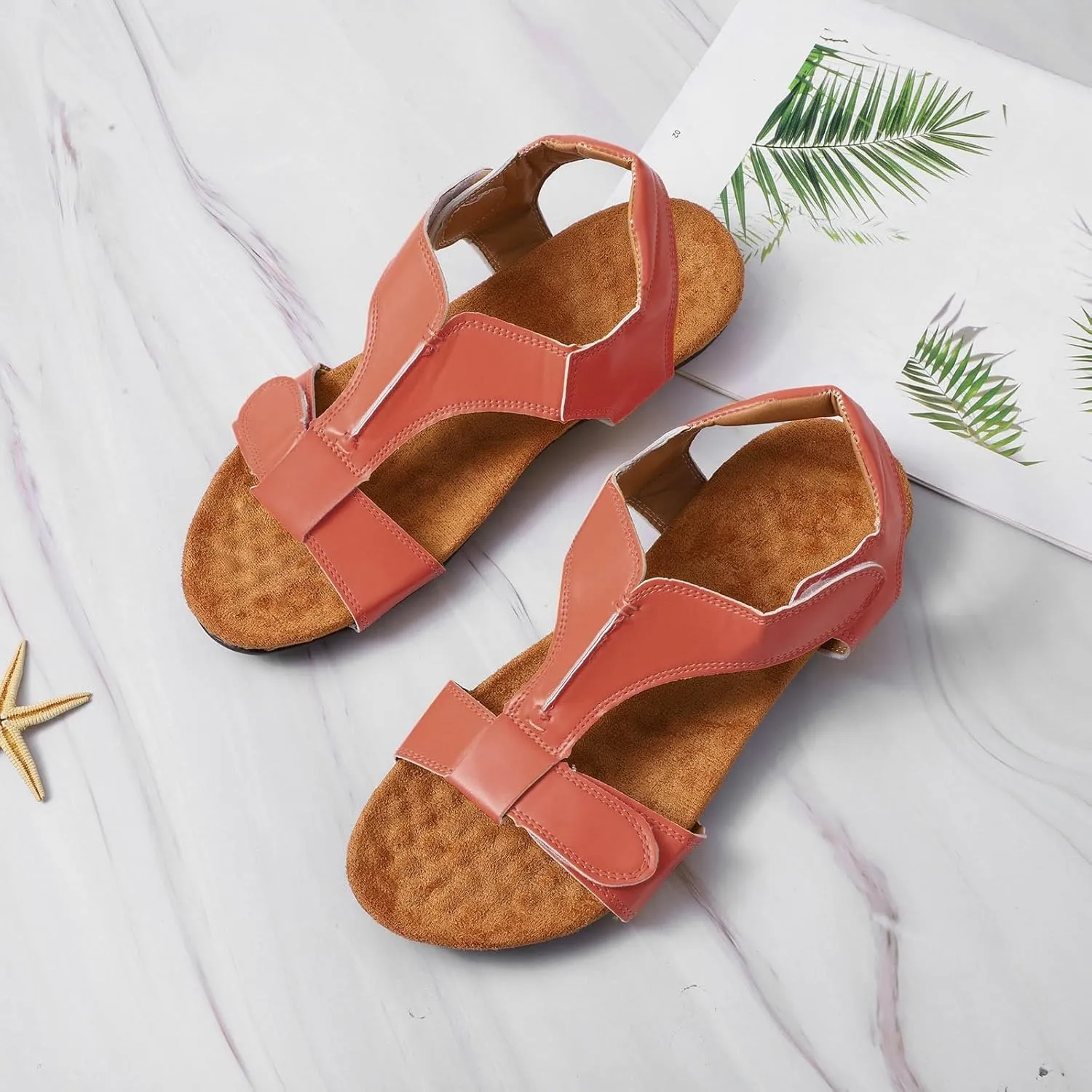 Women Orthopedic Sandals Slides for Women Closed Toe Flip Flop Slippers Funny Casual Summer Wear Womens Sandal Flat Womens Arch Support Platform Sandals