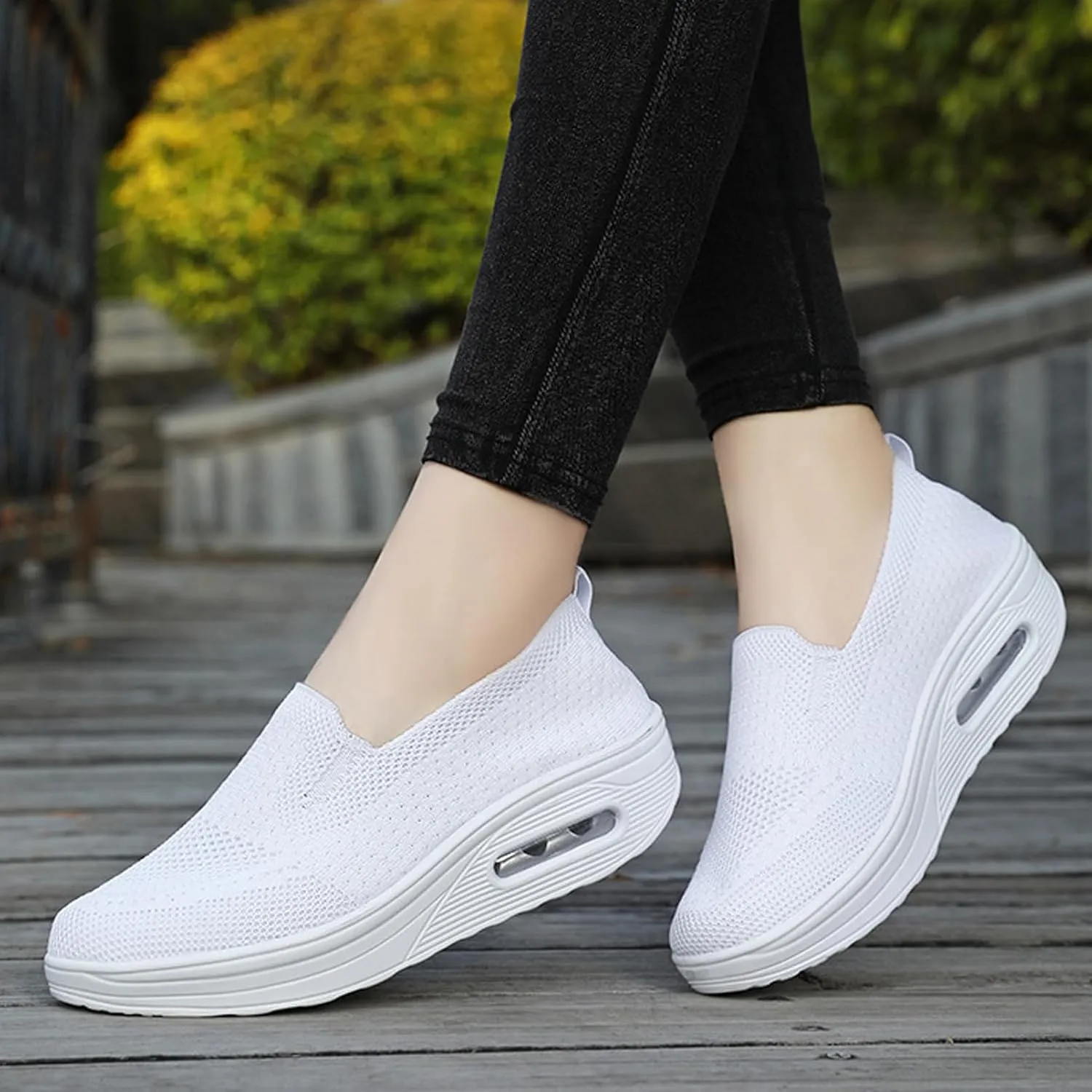 Women's Breathable Orthopedic Air Cushion Sneakers for Comfortable Casual Walking Shoes