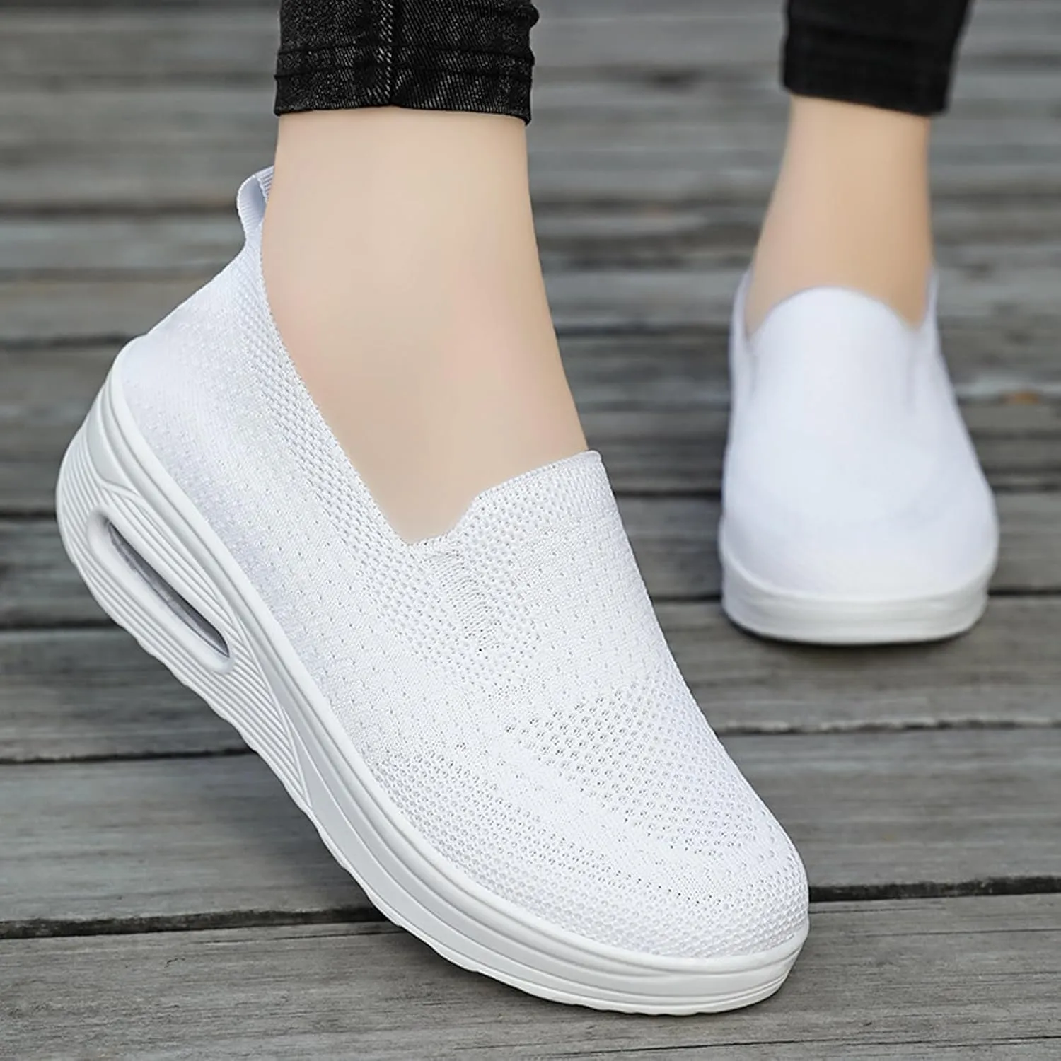 Women's Breathable Orthopedic Air Cushion Sneakers for Comfortable Casual Walking Shoes