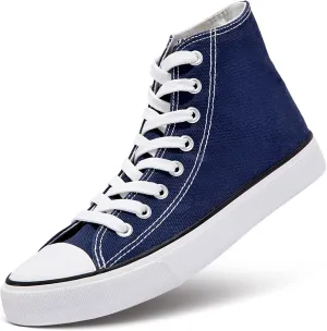 Womens Canvas Sneakers High Top Lace ups Casual Walking Shoes
