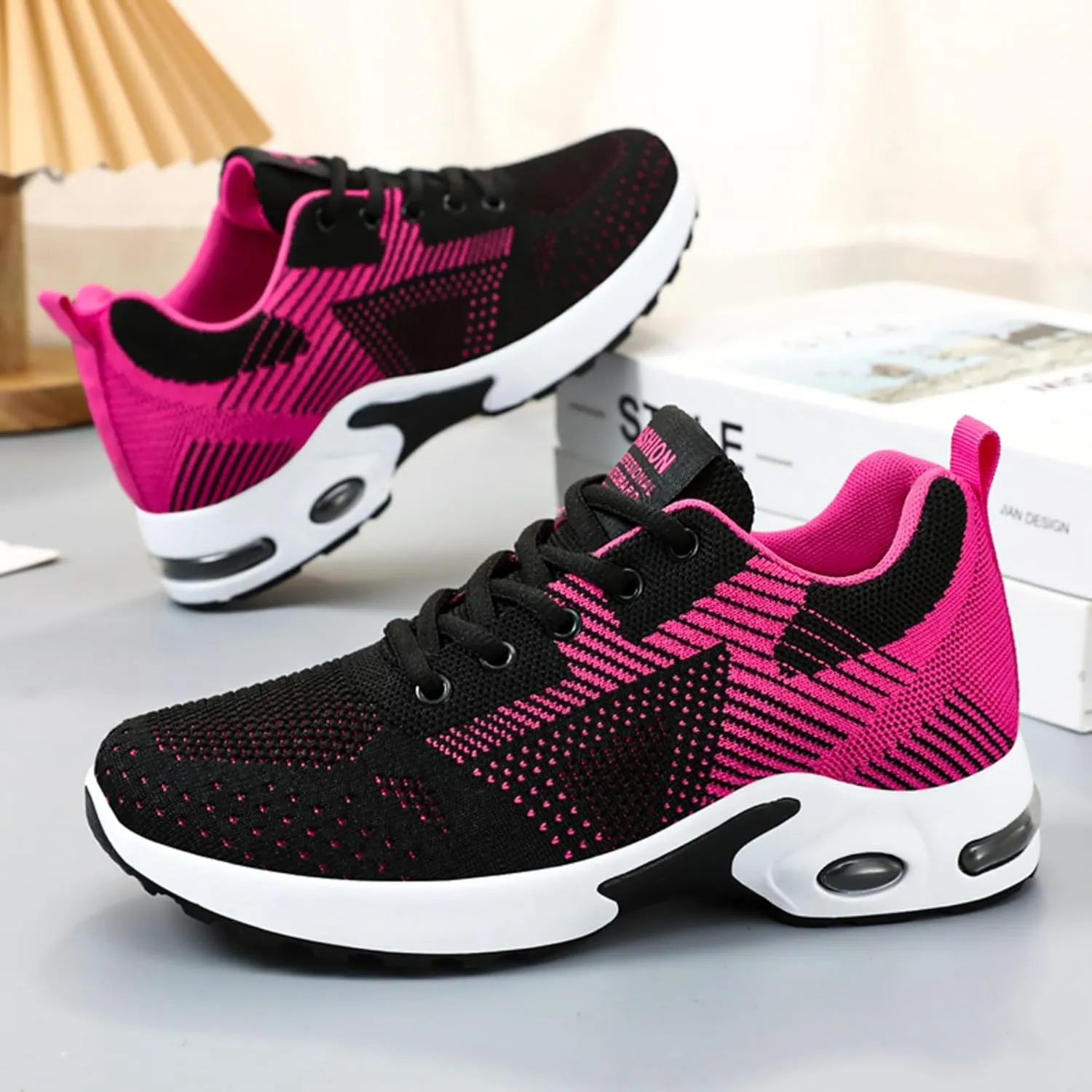 Women's Casual Sneakers – Lightweight, Breathable Non-Slip Walking Shoes for Work, Nursing, Running, and Everyday Use