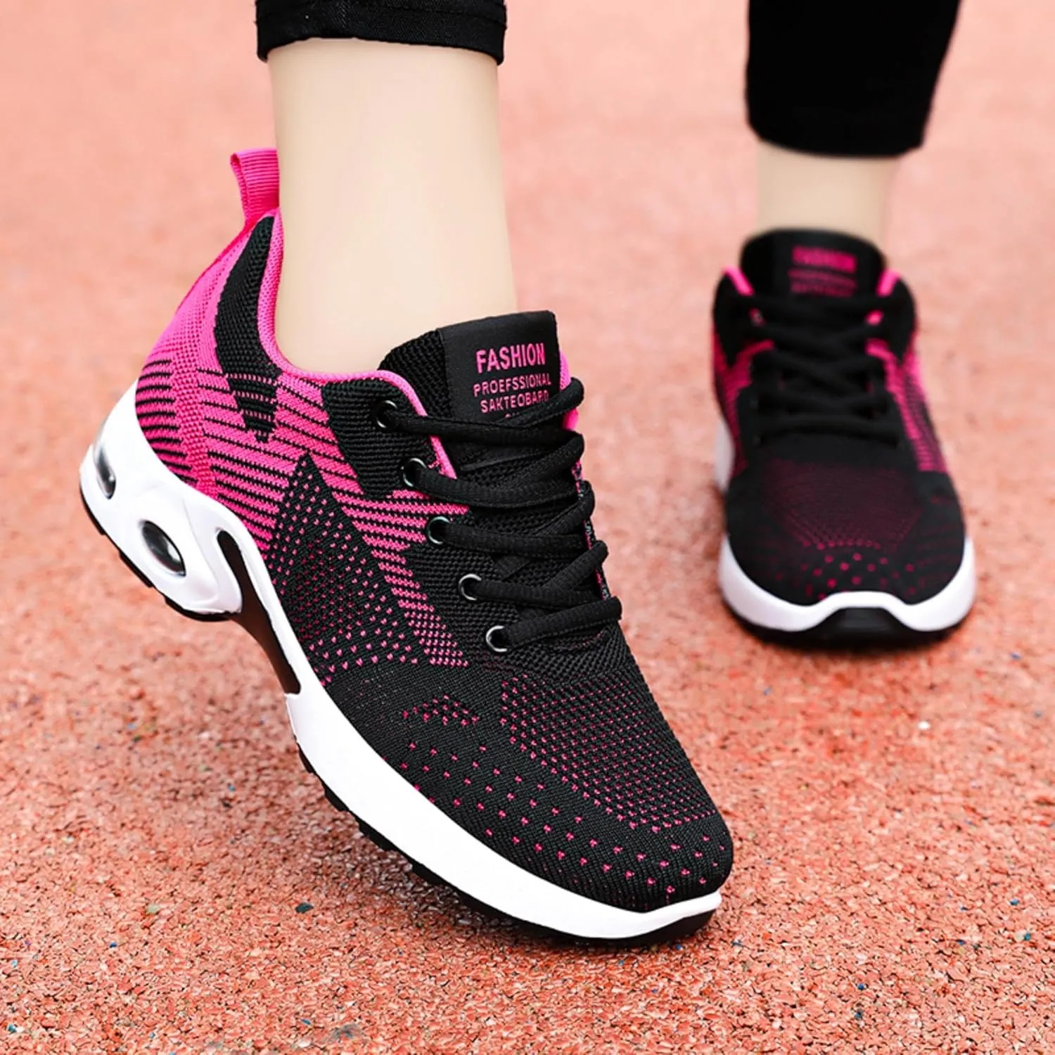 Women's Casual Sneakers – Lightweight, Breathable Non-Slip Walking Shoes for Work, Nursing, Running, and Everyday Use