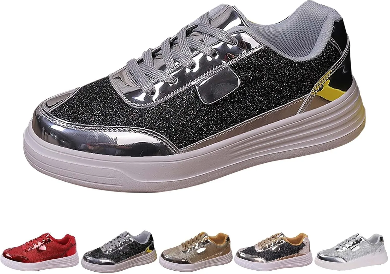 Womens Elastic Slip On Shoes Casual Comfortable Walking Sneakers Lightweight Canvas Flats Non Slip Loafers