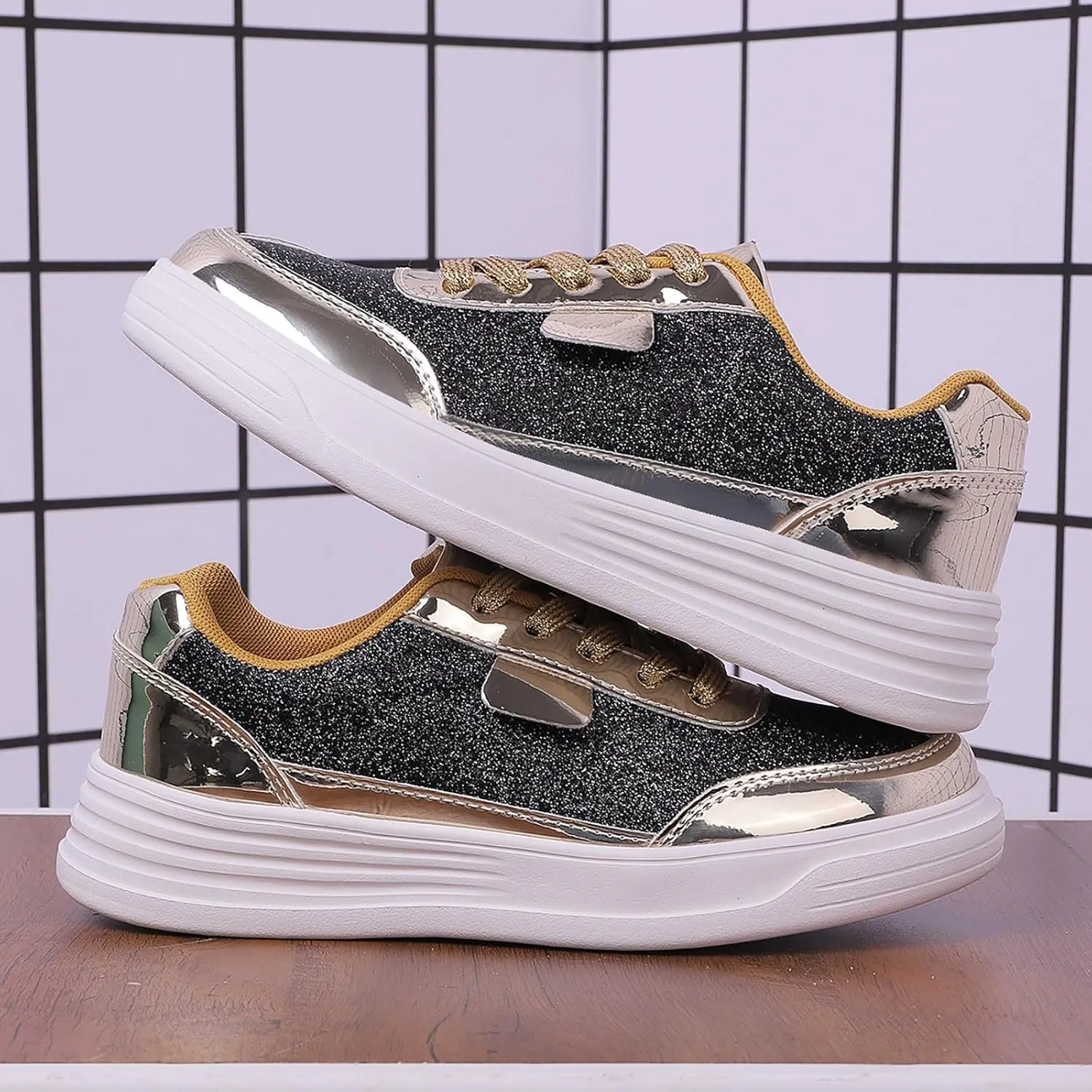 Womens Elastic Slip On Shoes Casual Comfortable Walking Sneakers Lightweight Canvas Flats Non Slip Loafers
