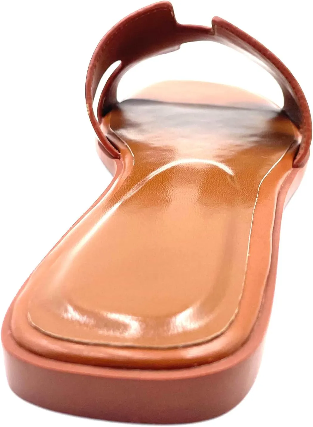 Women's Flat Sandals.Flat Sandals with Unique Design, PU Leather Handcrafted Slippers,Versatile for Vacation, Home, Casual Wear, Gift